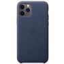 Apple - Coques iPhone 11 Pro en cuir - Bleu Nuit sticky