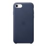 Apple - Coque iPhone 7 / 8 / SE 2020 / 2022 de protection en cuir - Midnight Blue sticky