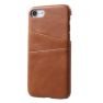 Casecentive Coque Dos Portefeuille iPhone 7 / 8 / SE 2020 Brune  sticky