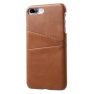 Casecentive Coque Dos Portefeuille iPhone 7 / 8 plus Brune  sticky