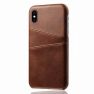 Casecentive Coque Dos Portefeuille iPhone XS Max Brune  sticky