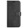 Casecentive Étui portefeuille en cuir avec fermeture iPhone 16 Pro Max - Noir sticky