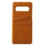 Casecentive Dos Portefeuille Samsung Galaxy S10 Marron / Brun sticky