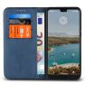 Casecentive Coque Portefeuille Cuir Huawei P20 Pro bleue sticky