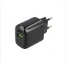 Musthavz - Chargeur rapide 20 Watt avec connexion USB-A et USB-C noir sticky