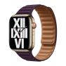 Apple Leather Link Apple Watch M/L 42mm / 44mm / 45mm / 49mm Dark Cherry sticky