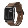 Nomad Modern Bracelet en cuir Apple Watch 42mm / 44mm / 45mm / 49mm Noir sticky