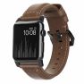 Nomad Traditionnel Bracelet en cuir Apple Watch 42mm / 44mm / 45mm / 49mm Marron sticky