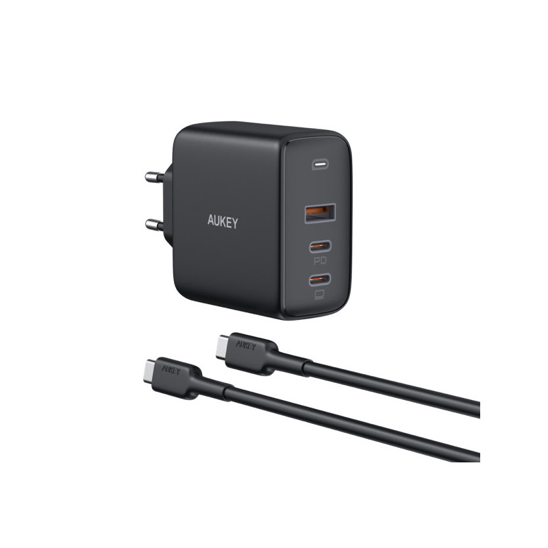 Aukey ✓ - Chargeur rapide 90W avec câble USB-C - 3 ports ✓