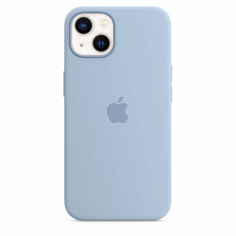 Pour iPhone 13 Oily Feel PC Coque de protection antichoc pour téléphone  (Bleu bébé)