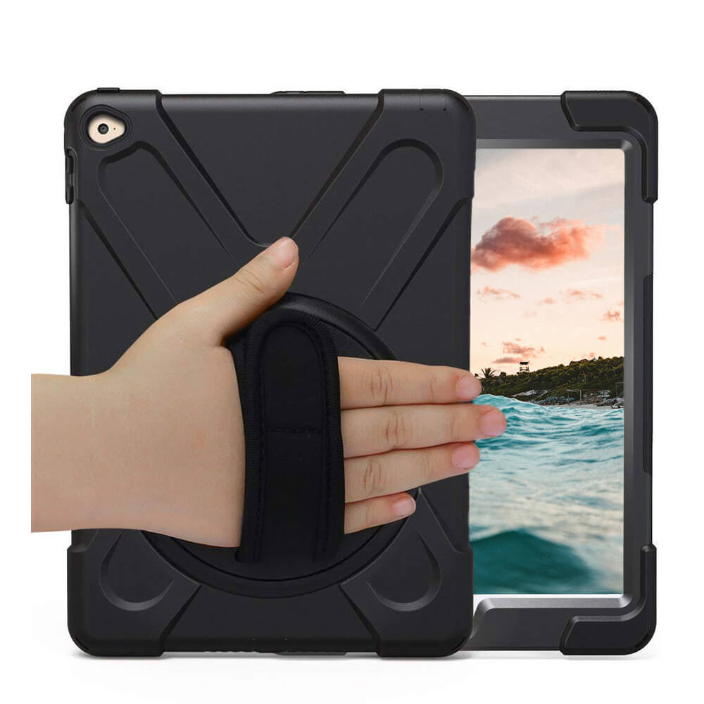 Casecentive Handstrap - Coque Antichoc noire - iPad Pro 11