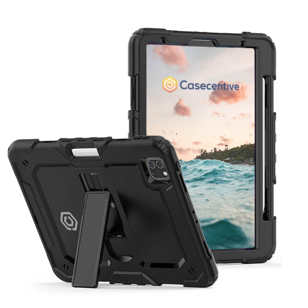 Casecentive Ultimate - Coque Survivor Antichoc - iPad Pro 12,9 (2020) Noir