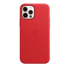 Apple Coque en cuir MagSafe pour iPhone 12 / 12 Pro - Rouge