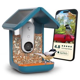 Bird Buddy Smart Bird Feeder Blue with Solar Panel 2.0