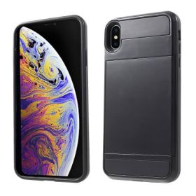 Casecentive Coque avec porte carte - iPhone XS Max - Noir