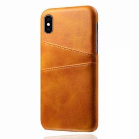 Casecentive Coque Dos Portefeuille iPhone XS Max Dorée