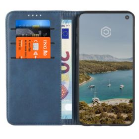 Casecentive Coque Portefeuille Cuir Samsung Galaxy S10e bleue