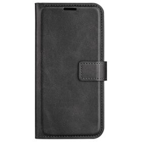 Casecentive Étui portefeuille en cuir avec fermeture iPhone 16 - Noir