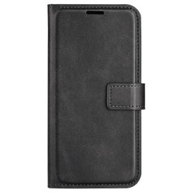 Casecentive Étui portefeuille en cuir avec fermeture iPhone 16 Pro Max - Noir