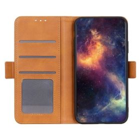 Casecentive Portefeuille magnétique - Samsung Galaxy S20 Plus en cuir - Marron 