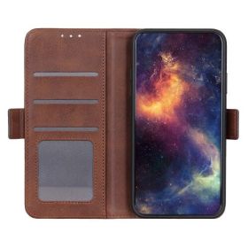 Casecentive Portefeuille magnétique - Samsung Galaxy S20 Plus en cuir - Marron 